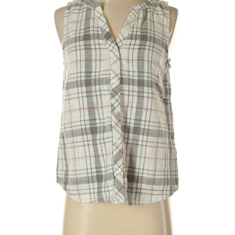 Soft Joie Sleeveless Button-down Shirt